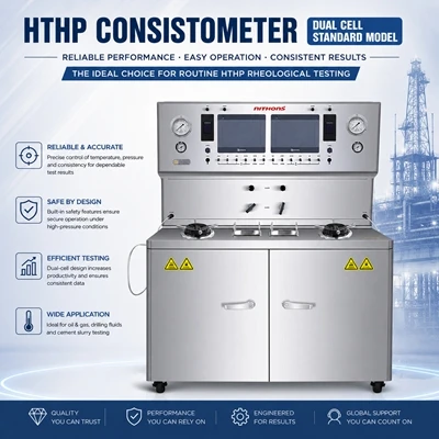 Consistometer HTHP Cell Ddeuol NZCJ2225R (Fersiwn Safonol)